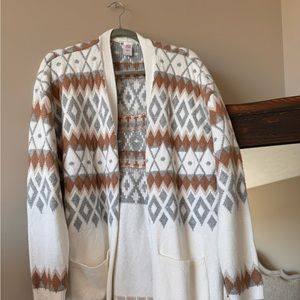 Thick cardigan sweater - long